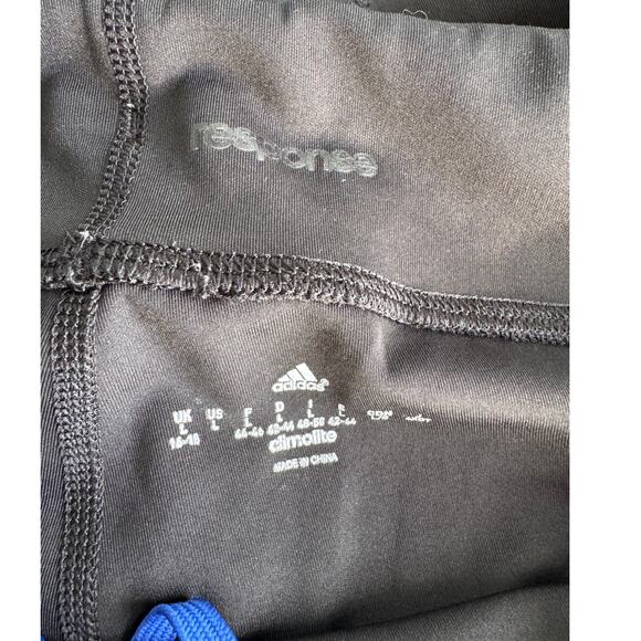 2 for 1 Adidas Response Climate Pants Womens L Black Blue - Picture 3 of 7